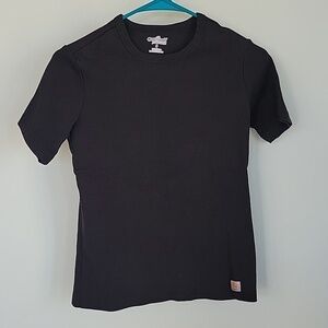 CARHARTT for women black short-sleeved t-shirt.  Size small.  (4-6) 100% cotton